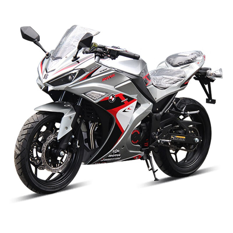 v6国四电喷摩托车跑车200cc 银色宝马 国四电喷大地鹰王/维森克400cc