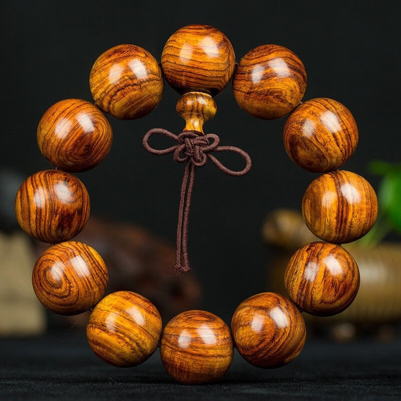 恒久叶非洲佛珠手链男女款红木文玩珠宝 20mm*12颗1条