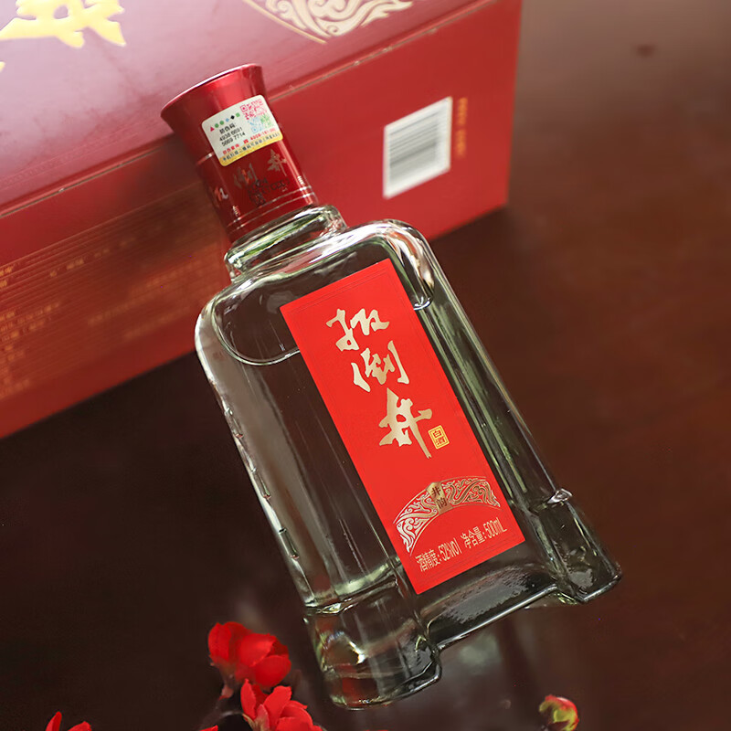 扳倒井白酒 52度井韵 纯粮食酿造浓香型礼盒包装白酒 自饮送礼口粮白酒 52度 500mL 6瓶 整箱装
