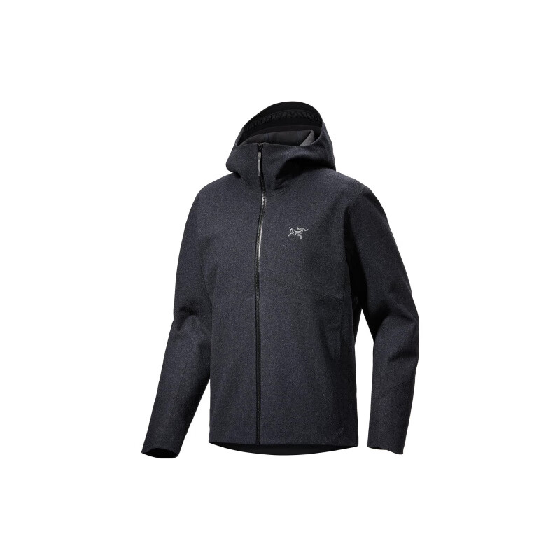 始祖鸟（ARC'TERYX）Arcteryx始祖鸟 SAWYER Wool Hoody 羊毛防风连帽软壳夹克外套 男 黑色/Black Heather XS