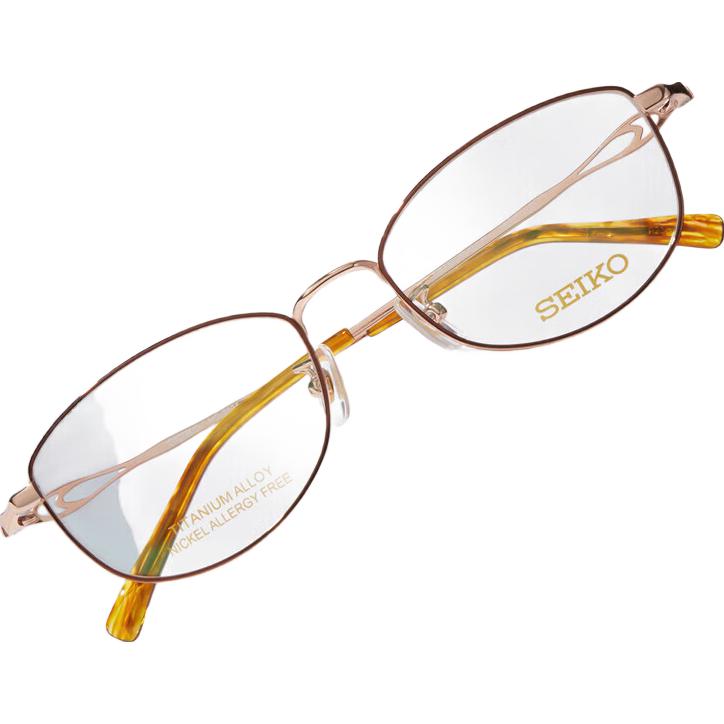 精工（SEIKO）眼镜架全框男女文艺小脸金丝眼镜框可配近视度数HC2024