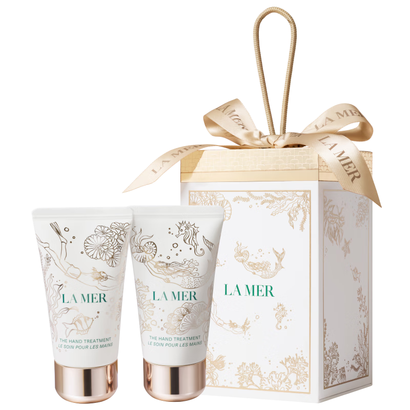 【准新品】海蓝之谜（LA MER）圣诞限定美人鱼礼盒(护手霜50ml*2)护肤品套装化妆品生日礼物女  