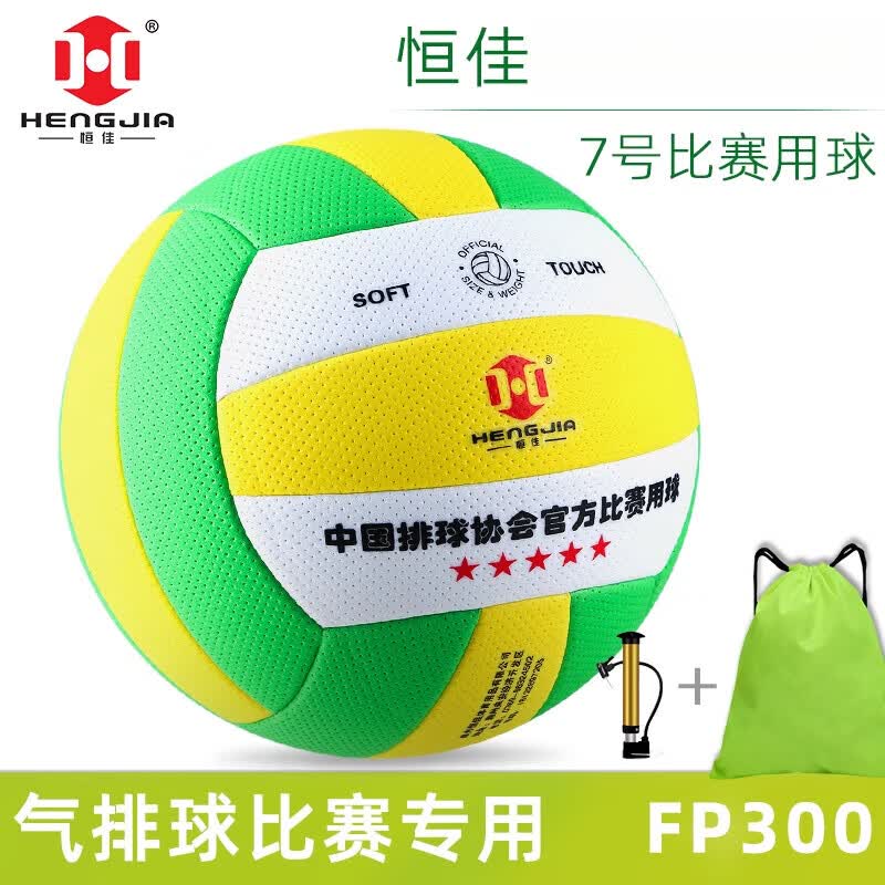 恒佳（HENGJIA）气排球比赛专用fp300国标汽排球7号成人小学生软排球2025 7号 恒佳FP300气排球比赛专用球送打气筒正规发票
