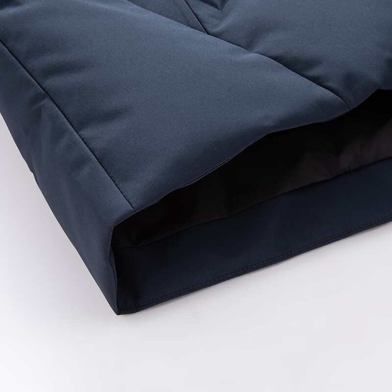 罗蒙(ROMON)防寒保暖羽绒服男冬季新款时尚休闲百搭短款连帽羽绒外套男 藏青 3XL (190) 【建议160-180斤】