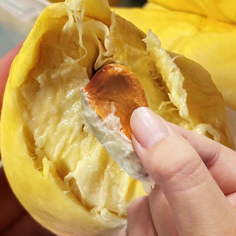 泰国金枕肉树熟榴莲进口新鲜冷冻金枕果肉无壳批发榴莲果水果速冻 【净重2斤】泰国3A级/软糯香甜/顺丰包邮/1000g*1包