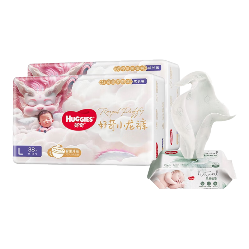 ���ڲ���������ʼ�����������Ӥ���ɳ���С������ʪ����͸�� L76Ƭ(9-14kg)+Ӥ��ʪ��20��1��װ 108.9Ԫ