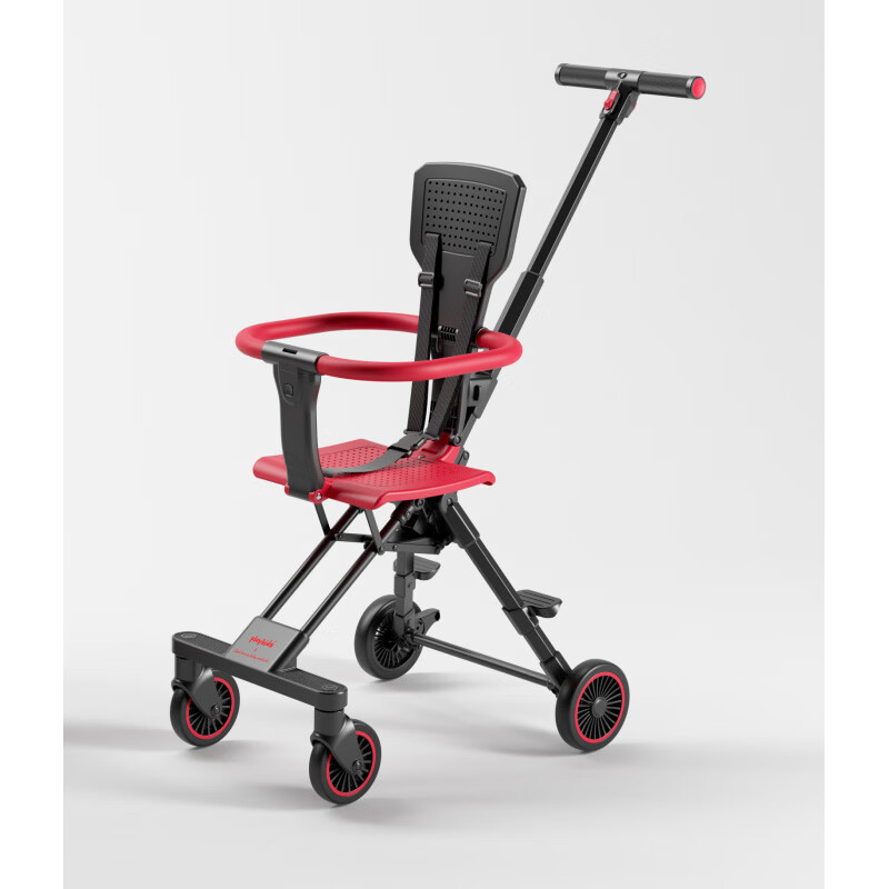 playkidsX1 X1豪華版 寶寶手推車超輕便嬰兒雙向遛娃推車可折疊 基礎(chǔ)版-酒紅
