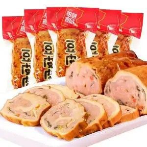 柏慧食品柏慧豆皮雞豆肉卷手工雞肉卷香干腐蔬菜卷肉金絲肉OPZ卷即食雞辣 J35-豆卷180g2袋