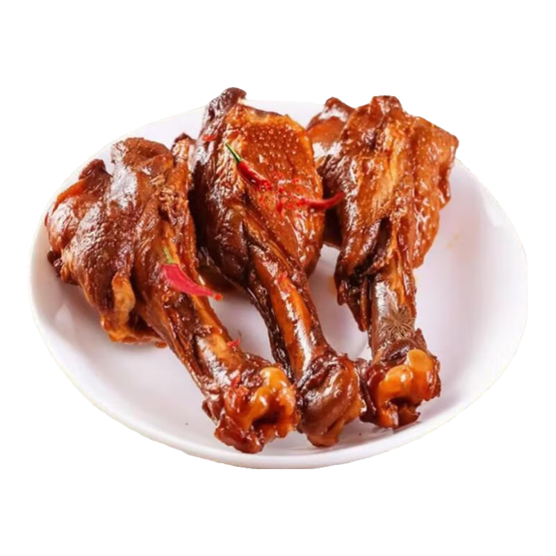 乡巴佬小腿王卤味香辣鸭翅根真空袋装鸭小腿开袋即食解馋零食40g 乡巴佬香辣鸭翅根（5根）