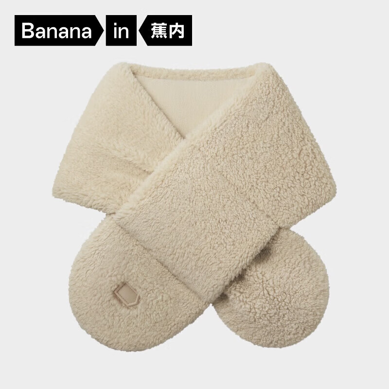 蕉内（Bananain）蕉内基础302Go女士双面绒感休闲围巾 均码 【围脖】奶茶棕
