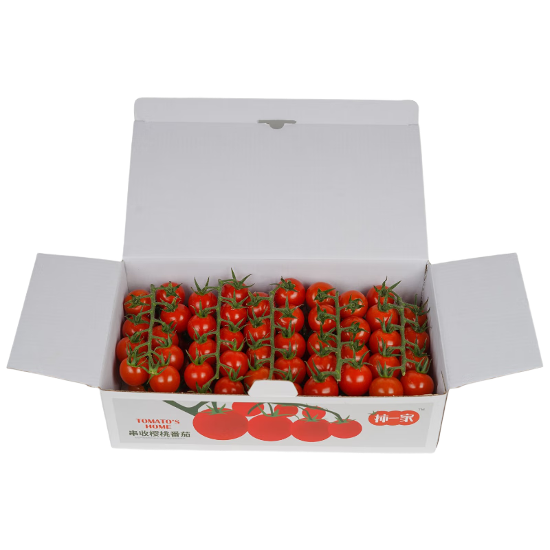 京鲜生&柿一家 串收樱桃番茄 礼盒4斤 过节送礼高端水果礼盒