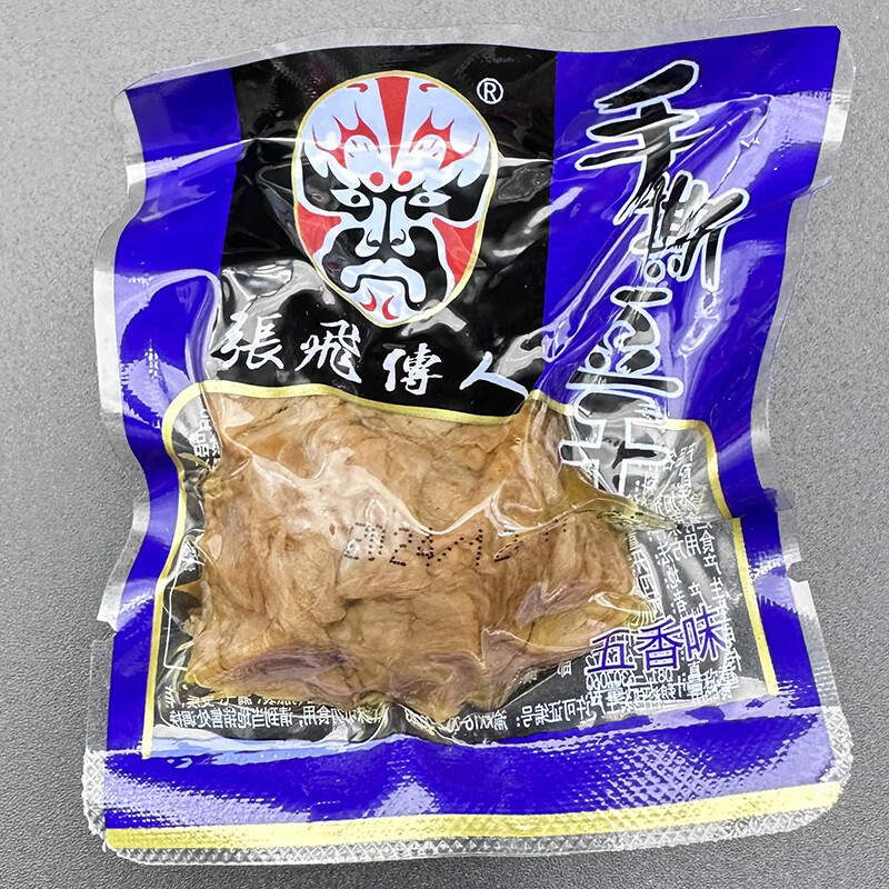 張飛傳人手撕豆干500g*3袋四川特產(chǎn)五香麻辣味豆腐干燒烤素肉零食 張飛傳人手撕500g五香【1袋】