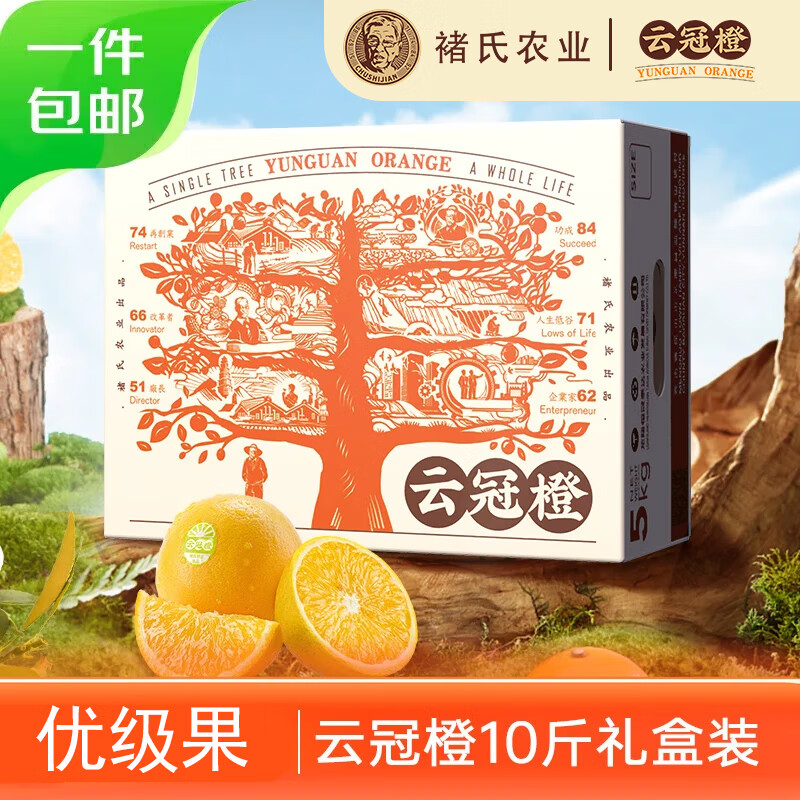 云冠橙云南冰糖橙 优级果 净重10斤 单果约130g 生鲜水果源头直发