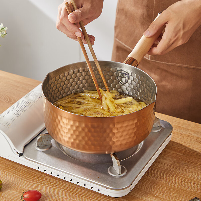 神田钛金雪平锅不锈钢锅小奶锅牛奶锅煮面锅泡面锅宝宝婴儿辅食锅汤锅 钛金雪平锅（含盖+蒸格） 20cm