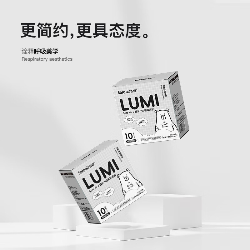 吉研婴幼儿童防护口罩防粉尘飞沫细菌轻薄透气不勒耳独立包装0-2岁 3盒【买6盒送3盒】到手90只 0-2岁可用【建议25斤以下】