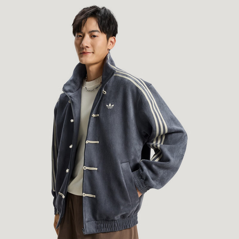 阿迪达斯（adidas）三叶草系列 男女 CTT 3.1 SOFT 运动夹克外套 KR0295 深灰色 S