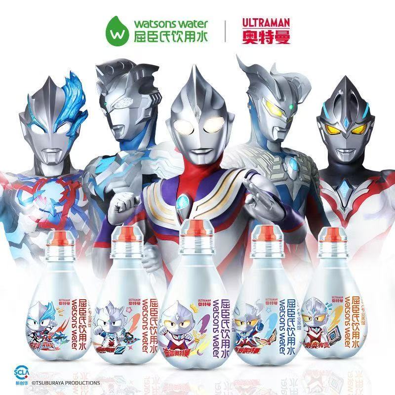 屈臣氏奥特曼联名儿童饮用水105℃高温蒸馏水200ml*12瓶便携 【整箱】200ml*12瓶