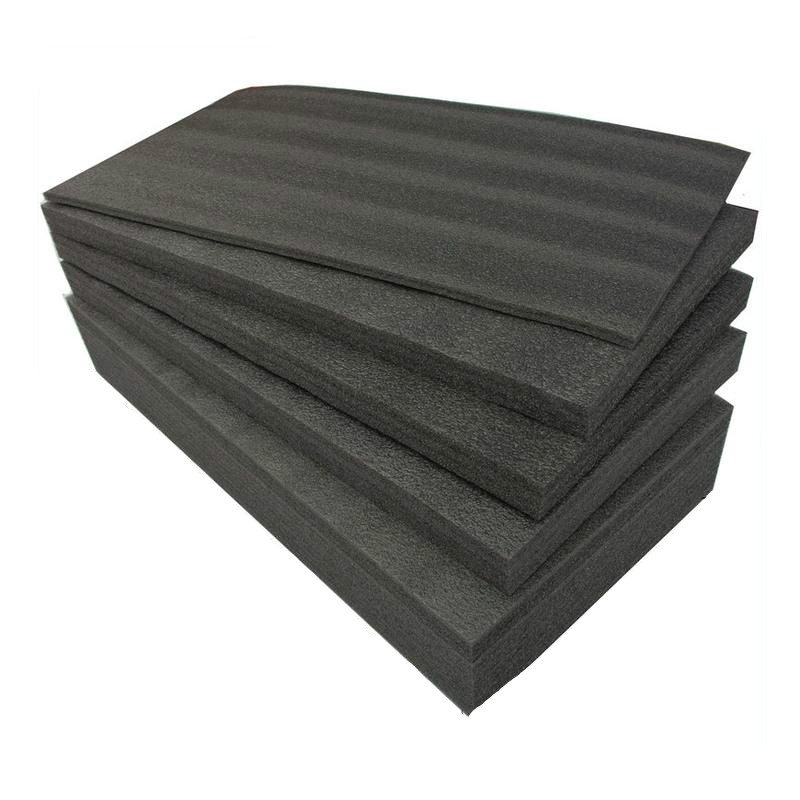 EPE黑色珍珠棉泡沫板海绵板 泡沫垫 包装防震123456810cm 长50厘米宽50厘米 厚5毫米