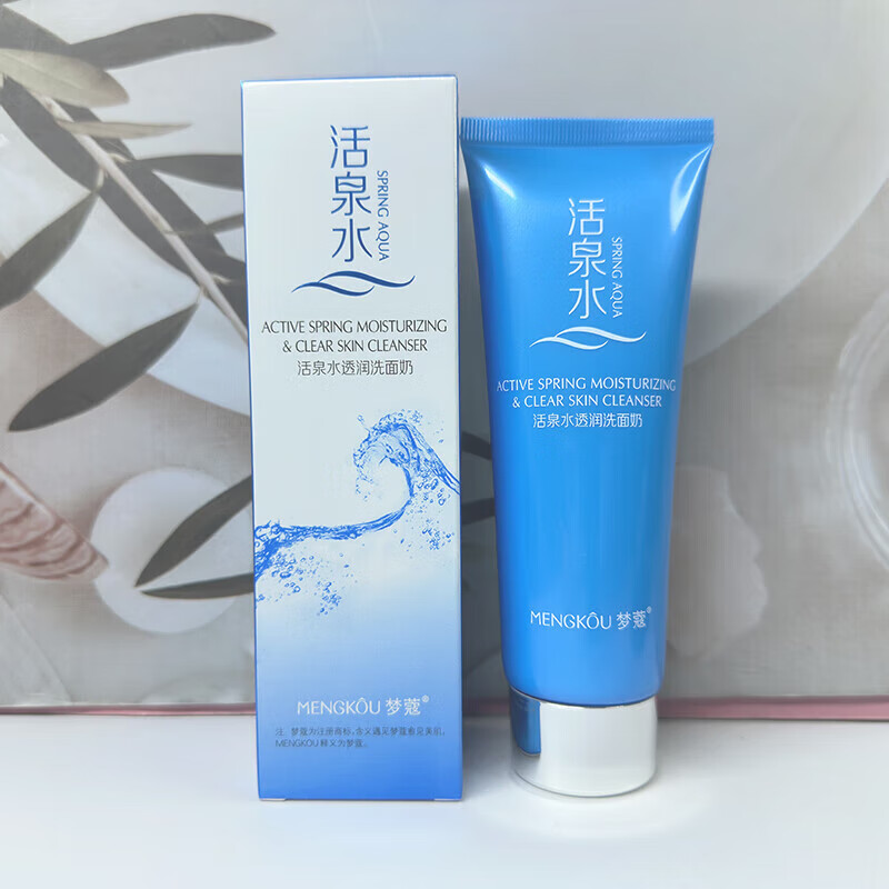 梦蔻活泉水透润洗面奶深层清洁不拔干丰富细腻泡沫补水保湿洗面奶男女 梦蔻活泉水透润洗面奶120g