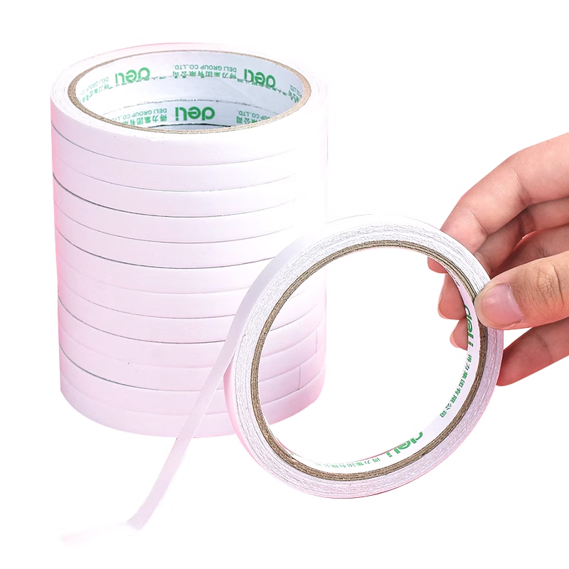 美衣羊双面胶儿童手工高粘度强力固定不留痕两面双面胶棉纸双面宽胶带学生用diy手撕文具办公用品 宽0.9cm（2卷）1小箱