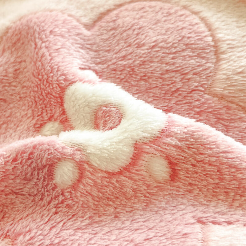 麦琪娜 雪花绒单被套双人被套单品被套水晶绒金貂绒单被套 绒毛细密柔软舒适 20支 甜心小熊 230cm*200cm