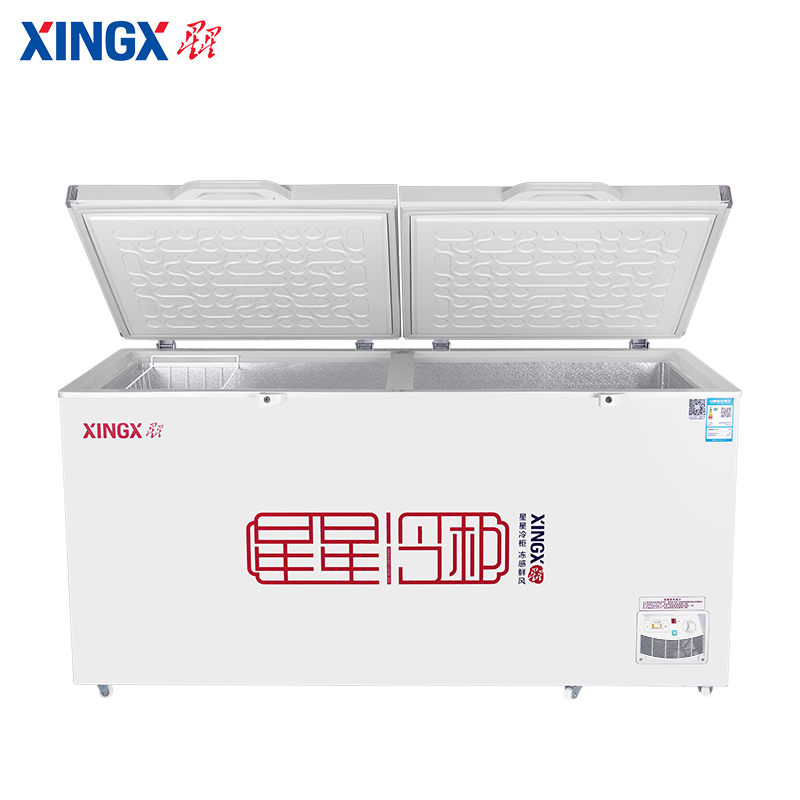 星星（XINGX）BD/BC-518G商用冰箱大容量冰柜顶开门卧式冷藏冷冻转换单温大冷柜冰鲜急冻雪柜 BD/BC-408G 双门