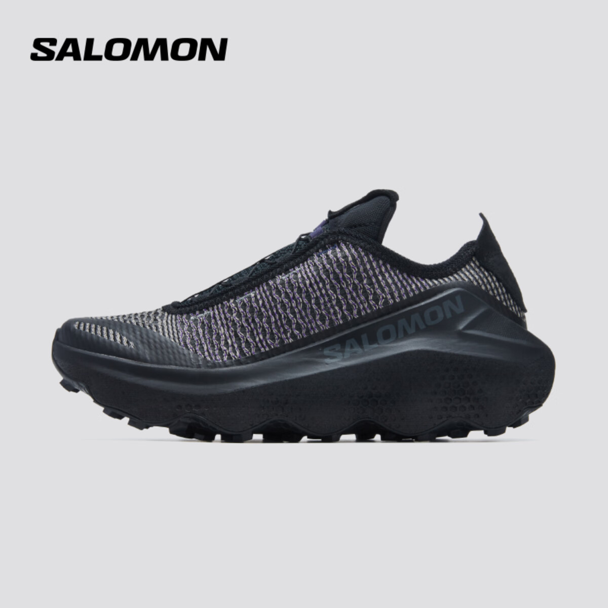 萨洛蒙（Salomon）男女款 户外运动轻量透气稳定回弹跑步鞋 ORAVA ADVANCED 黑色 478537 44 (UK9.5丨 44)