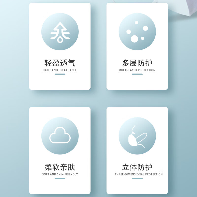 万聚医疗KN95口罩一次性口罩灭菌独立装kn95防护口罩立体防护成人口罩 50只KN95(灭菌独立包装)