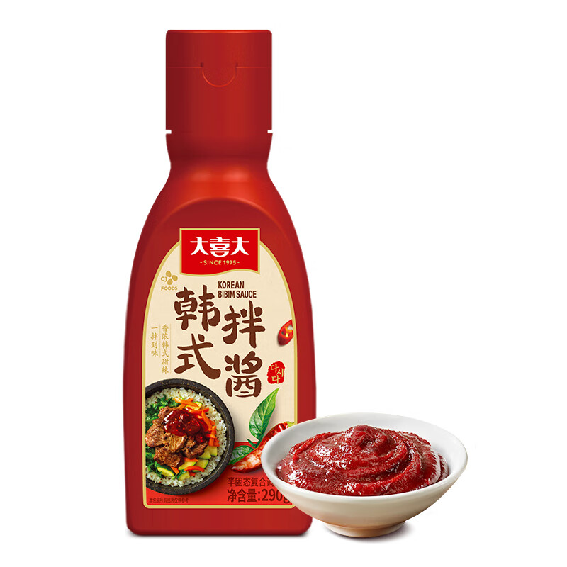 大喜大韓式拌醬290g石鍋拌飯醬辣椒醬經(jīng)典韓味醬甜辣 韓式拌醬290g