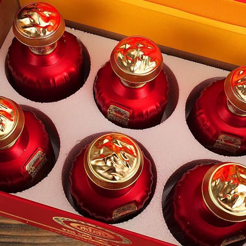 白水杜康（BAISHUIDUKANG）白酒52度浓香型整箱鸿运当头喜酒杜康粮食酒宴请送礼500ml*6瓶酒 52%vol 500mL 6瓶 福满天下礼盒款