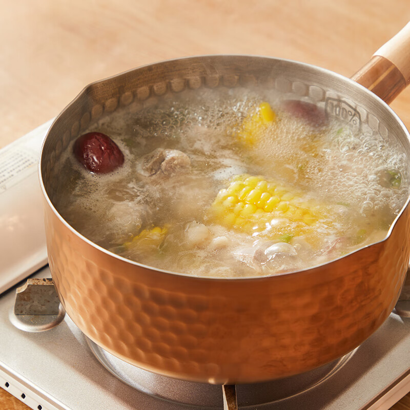 神田钛金雪平锅不锈钢锅小奶锅牛奶锅煮面锅泡面锅宝宝婴儿辅食锅汤锅 钛金雪平锅（含盖+蒸格） 20cm