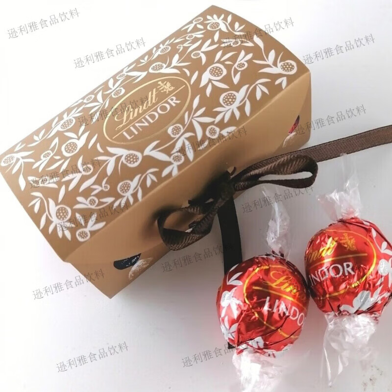 瑞士莲Lindt软心巧克力2粒分享装10盒结婚喜糖伴手礼零食糖果 2粒 新款蝴蝶结