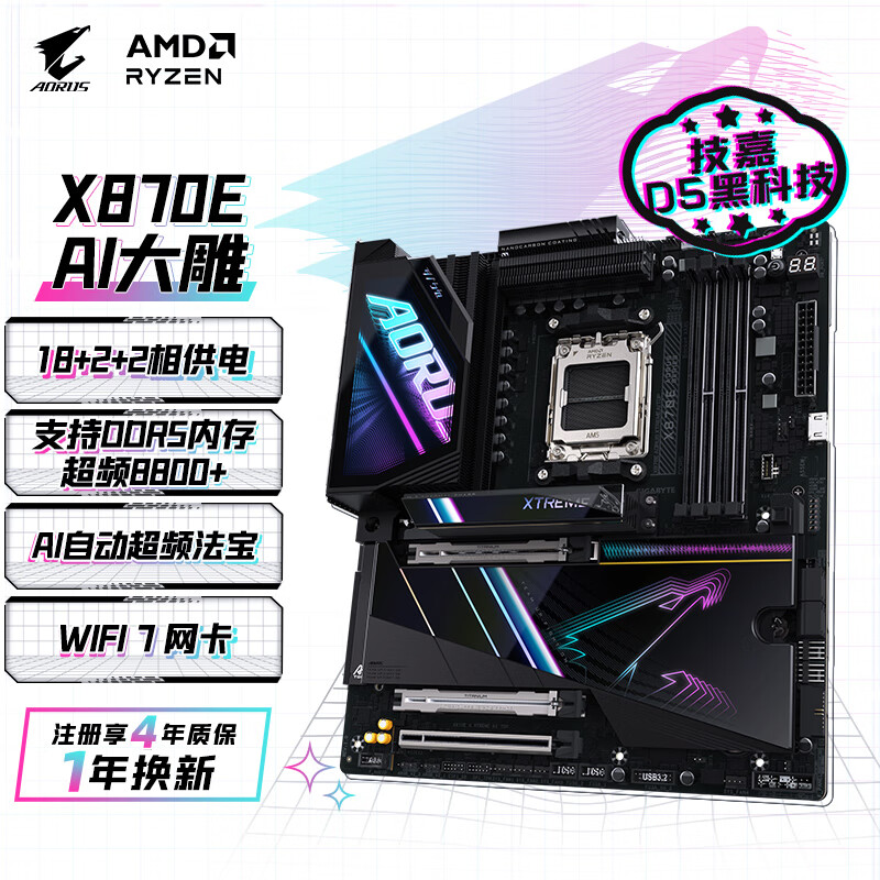 技嘉 大雕X870E AORUS XTREME AI TOP WIFI7 AI DDR5 图 2