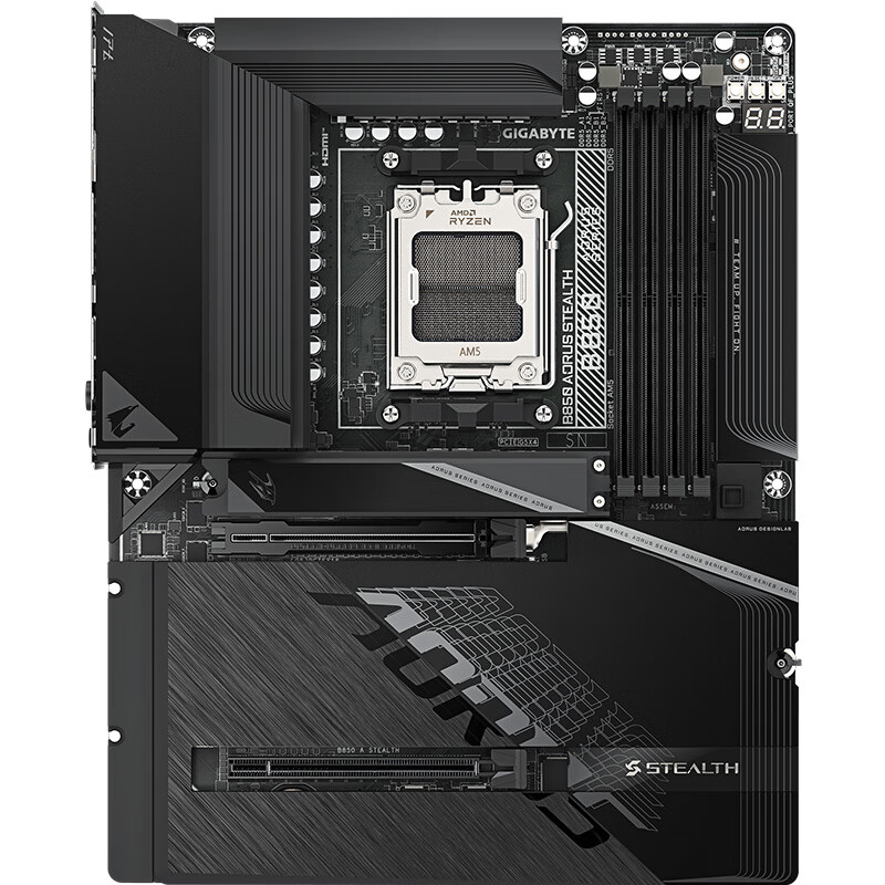 技嘉 背插小雕B850 AORUS STEALTH WIFI7 DDR5 图 8