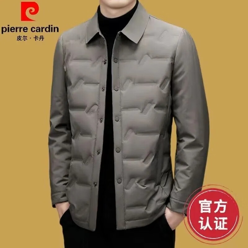 皮尔卡丹（pierre cardin）新款2025冬季羽绒服保暖外套冬款中年男士帅气加厚羽绒服9918-nxj 卡其色 5XL (195) 180-200斤