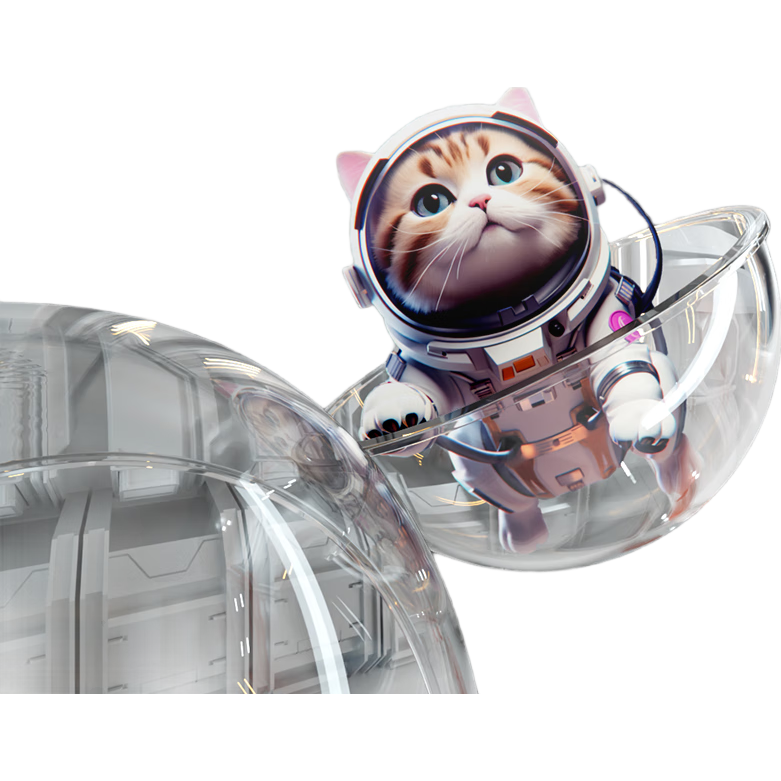 寵情太空艙貓窩高透亞克力透明半球罩貓咪窩四季通用貓爬架diy配件 30cm 太空艙貓窩