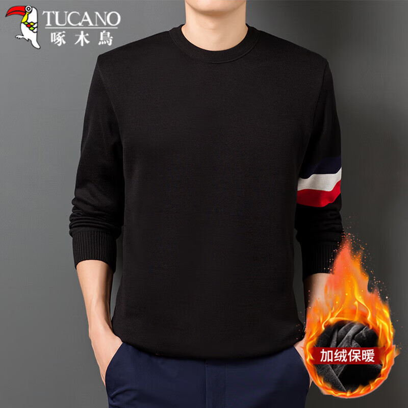 PLUS��Ա����TUCANO����ľ�� ë����֯����ʿ �������м��ޱ�ů����ʱ�аٴ�ë����װ ��ɫA XL 