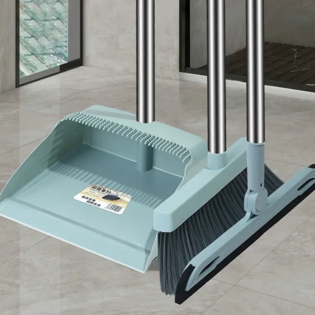 【新人专享0.01】扫把簸箕三件套装家用苕帚垃圾铲刮水器组合套装 单个扫把颜色随机