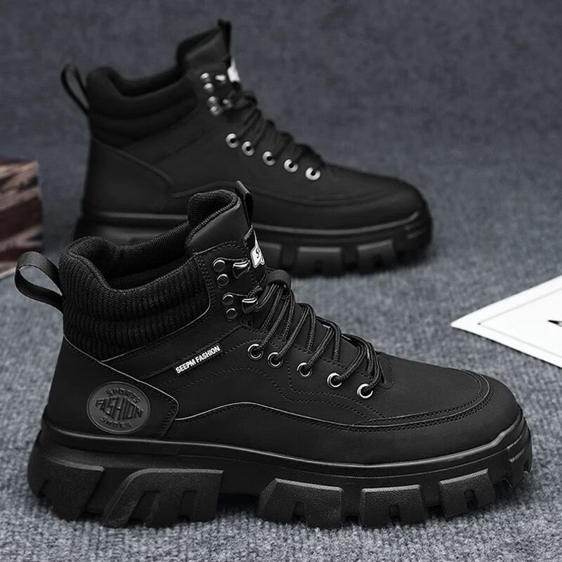 FOURDATRY�߰���Ь�ļ���Ƥ��ˮ���������Ӣ�׷�������ѥ��ʿ��ɽ��ѥ�� KA01��ɫ 43