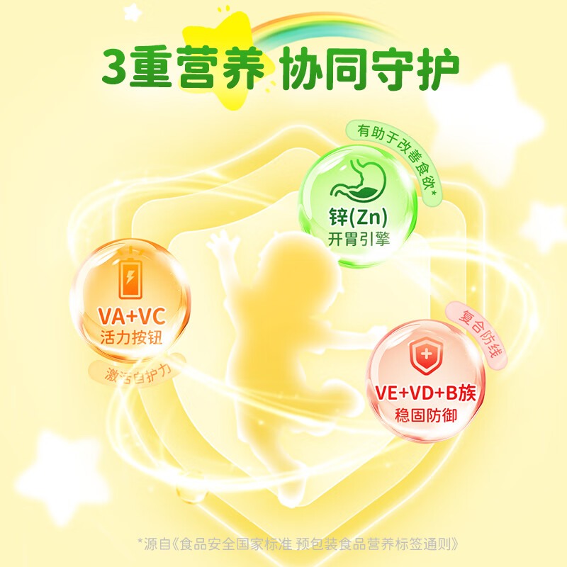 星圃复合维生素软糖多维棒棒糖健康儿童糖果宝宝零食14根/盒 7盒（98根）