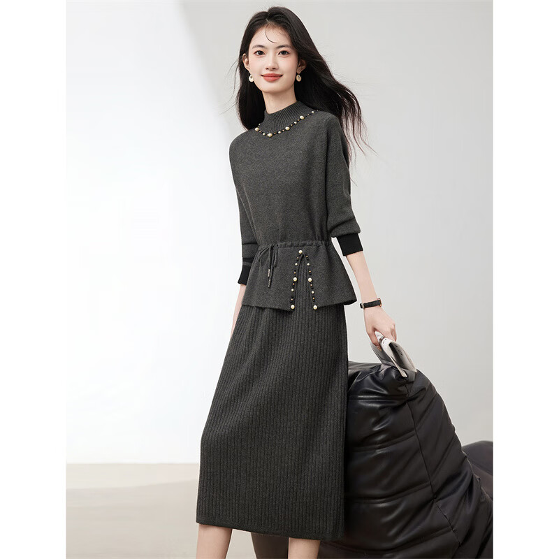 ��������װ�ΰ������֯���ë��ȹ25�ﶬ�¿��ڶ����ݳ�������ȹŮ