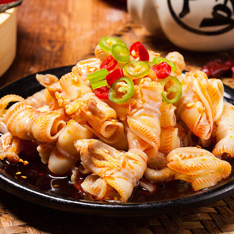 虎钢馋凉拌香辣鹅唇椒香雁唇雁鹅唇酒店饭店用特色半成品凉菜开袋即食