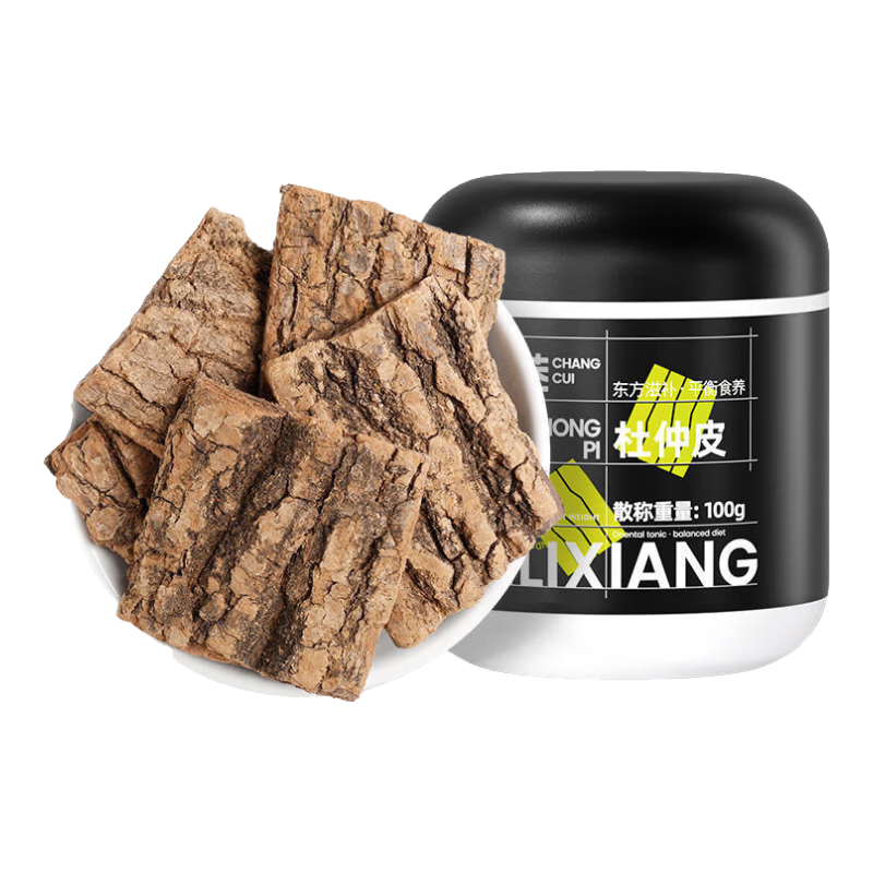 杞里香(Qi Li Xiang)杜仲皮 100g瓶裝杜仲茶 扯絲皮 思仲 思棉皮 玉思皮 100g瓶裝杜仲茶 100g*1罐