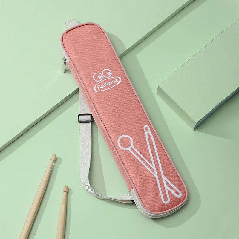 Ranloesa兒童鼓棒包架子鼓專用包便攜專業(yè)鼓棒收納袋鼓錘背包批發(fā) 便攜鼓棒包卡通粉