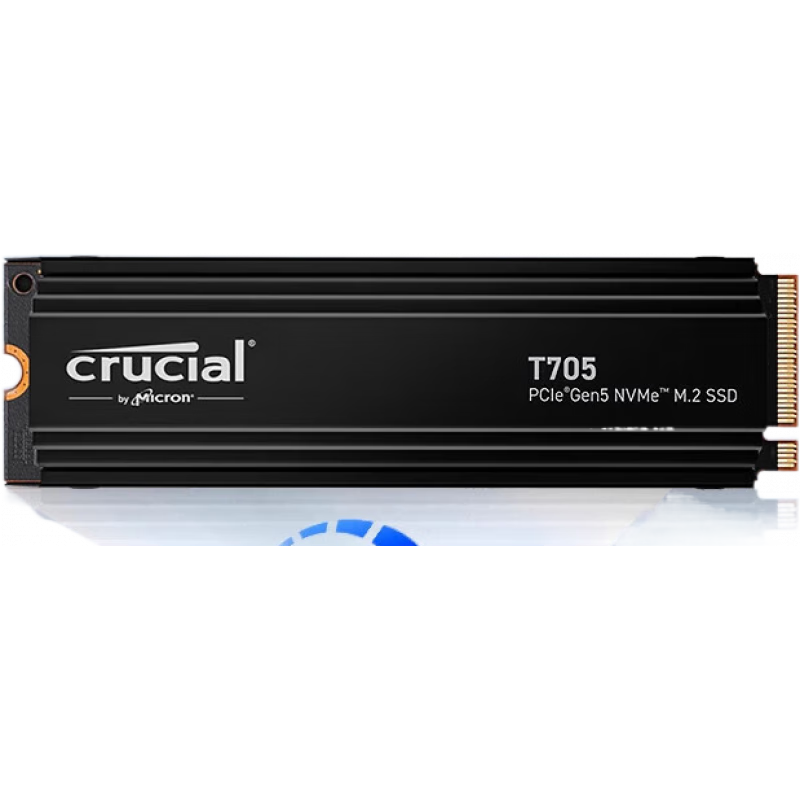 Crucial英睿達T705 PCIE5.0固態(tài)硬盤1T 2T 4T 美光顆粒臺式電腦筆記本SSD 【高端游戲款】T700_Pcle5.0-標準版 1TB