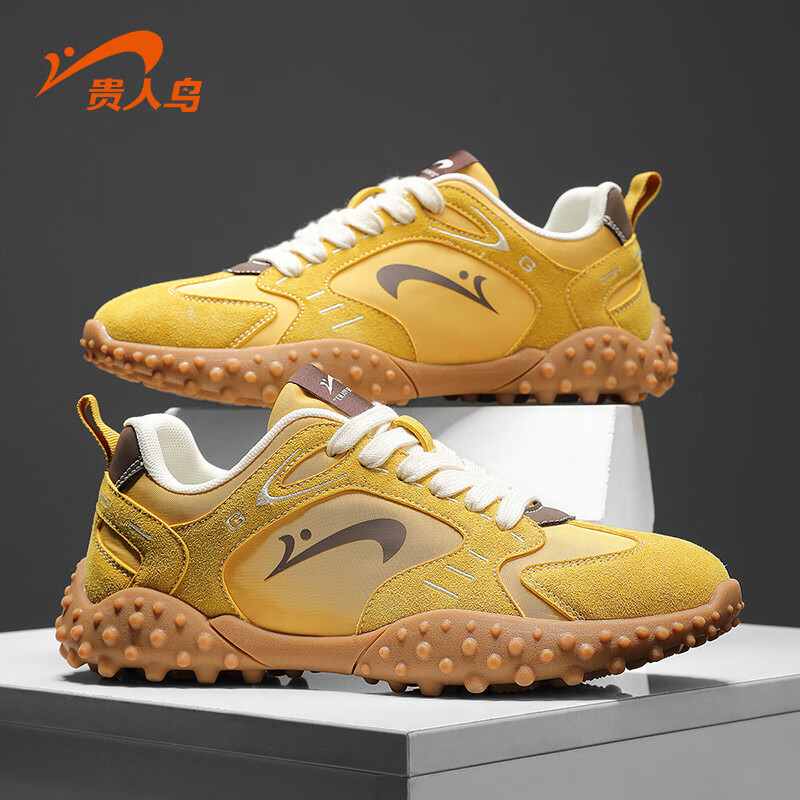 贵人鸟【品牌断码清仓】男鞋休闲鞋运动鞋跑步鞋板鞋 F5B8429苍黄色 42