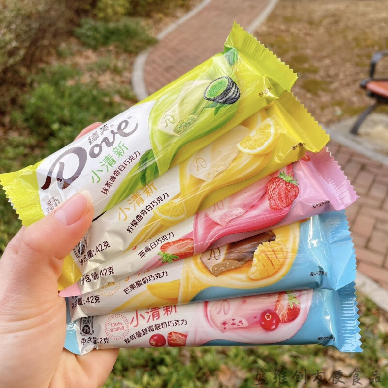 可局德芙巧克力抹茶曲奇白巧克力42g草莓抹茶蔓越莓柠檬芒果水果味