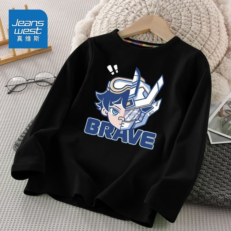 ��ά˹��Jeanswest����ά˹��ͯ����t������2025�¿��ͯ����˧������������װ����� ��ɫ�������� 90 13.23Ԫ