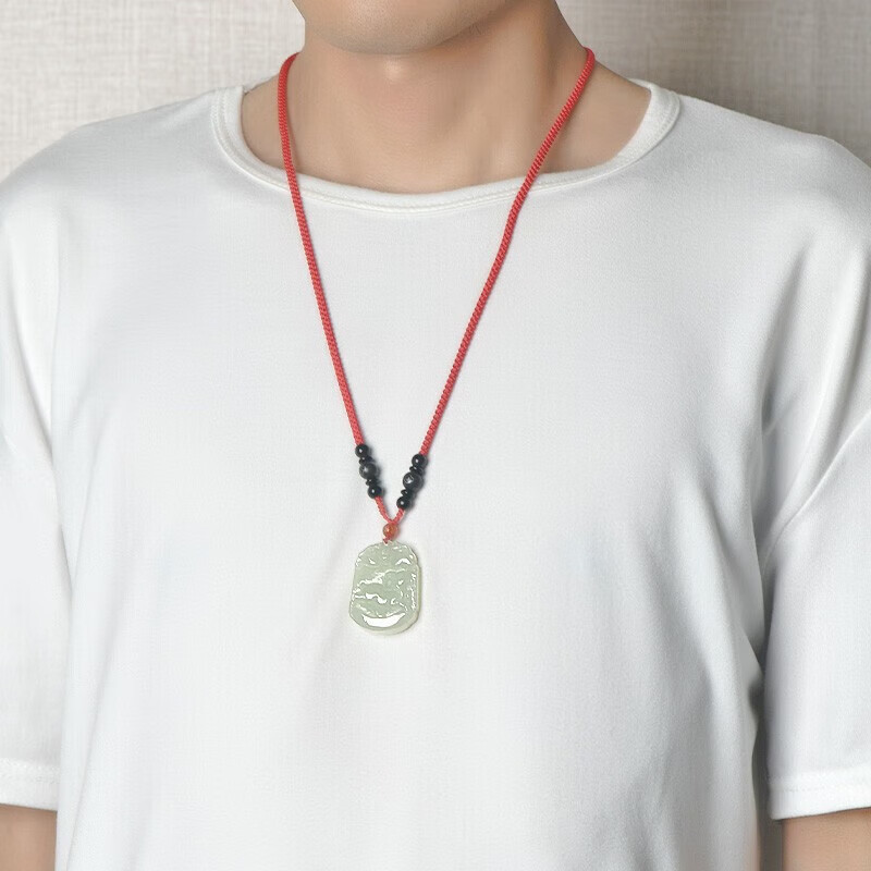 百星一月 和田玉生肖吊坠  男女款十二生肖属相玉佩 生肖兔