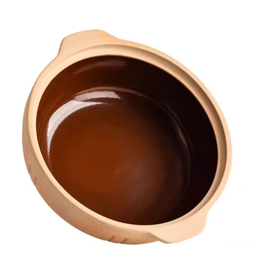 炎礼老式土砂锅耐高温砂锅菜专用煲仔饭沙锅干烧不裂商用燃气煲汤锅 32#有盖【适用8-12人】反朴平锅 5L